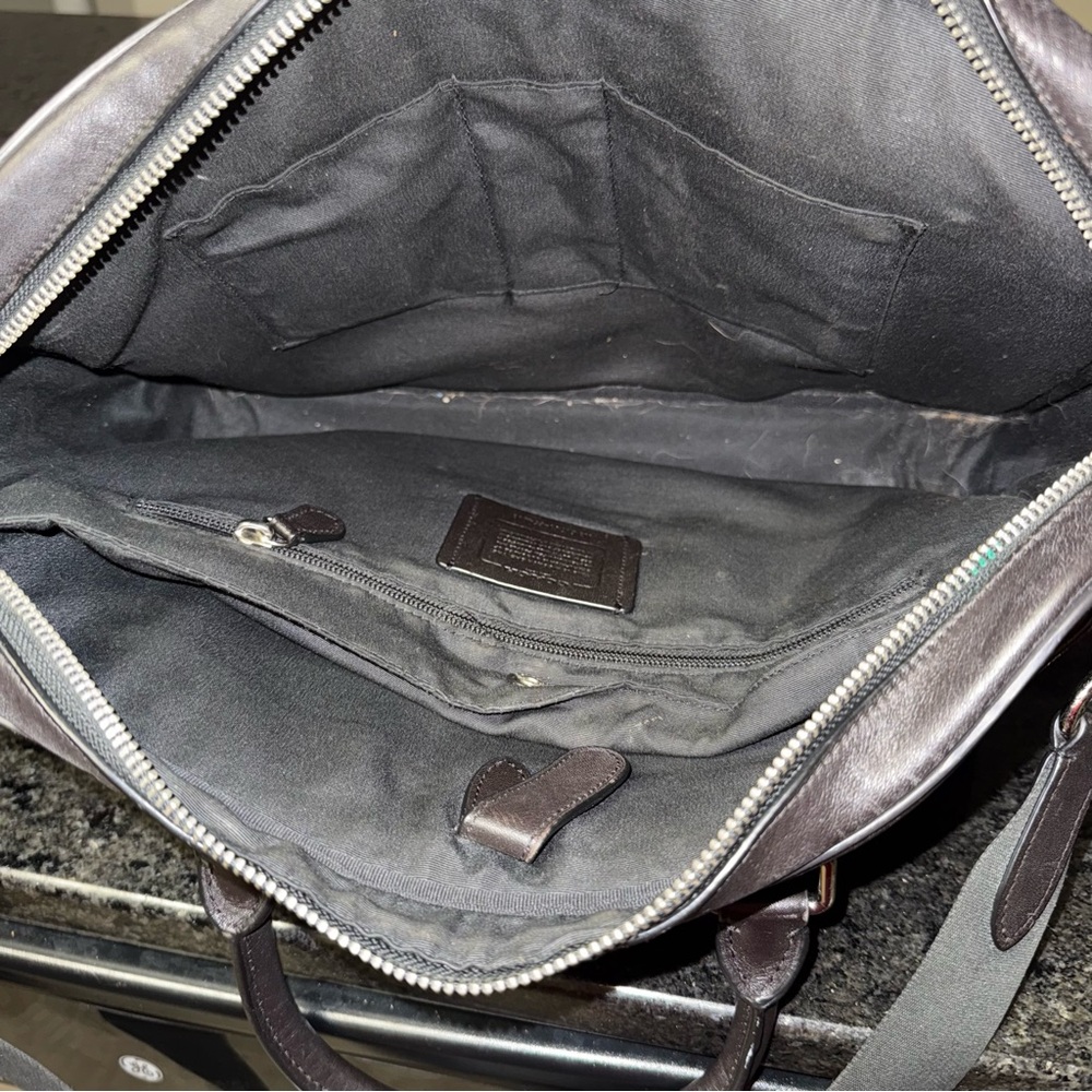 COACH Leather Briefcase Bag - Picture 6 of 8